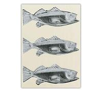 Quadri Moderni Soggiorno Andy Warhol Posters《Fish》Pop Wall Art Canvas Art Animal Oil Painting Andy Warhol Wall Art Nordic Modern Wall Pictures 40x60cm Nessuna cornice