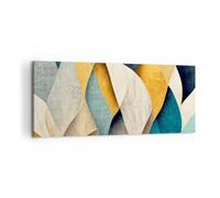 Quadri Moderni Soggiorno Astrazione Pezzo Consumati Quadro su Tela 120x50cm Stampe da Parete Camera da Letto Cucina 1 pezzo Wall Art Canvas Grandi Decorazione Murale Grafica Immagini AB120x50-5621