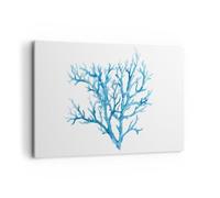 Quadri Moderni Soggiorno Corallo Mare Minimalista Quadro su Tela 120x80cm Stampe da Parete Camera da Letto Cucina 1 pezzo Wall Art Canvas Grandi XXL Decorazione Murale Grafica Immagini AA120x80-5457