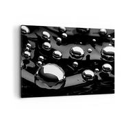 Quadri Moderni Soggiorno Cromo metallo riflessione Quadro su Tela 120x80cm Stampe da Parete Camera da Letto Cucina 1 pezzo Wall Art Canvas Grandi XXL Decorazione Murale Grafica Immagini AA120x80-2525