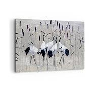 Quadri Moderni Soggiorno uccello natura acqua Quadro su Tela 120x80cm Stampe da Parete Camera da Letto Cucina 1 pezzo Wall Art Canvas Grandi XXL Decorazione Murale Grafica Immagini AA120x80-3687