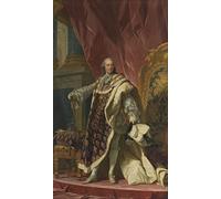 Quadri Moderni Stampe su Tela Stampe Tela Pittura Famoso dipinto Xv di Francia di Louis-michel Van Loo per Soggiorno 60x90cm