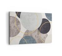 Quadri Moderni su Tela 120x80 cm Stampe da Parete Astratto Pastello - 5986 | distretti Minimalista Pezzo Quadro Decorativo XXL 1 pezzo Soggiorno Arte da Parete Decorazione da Parete ARTTOR