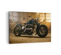 Quadro su Tela 120x80cm Harley-Davidson moto motore Stampe Immagini Murale