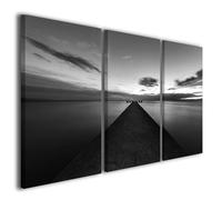 Quadri moderni Verso l'infinito bianco/nero stampe su tela canvas