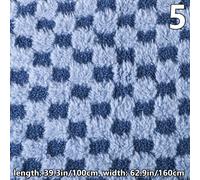 Quadri Plaid Peloso Tessuto Panno Soffice Finta Pelliccia Cucito Fai Cuscino Toy