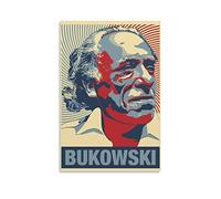 Quadri Su Tela 40 * 60cm Senza Cornice Charles Bukowski Celebrity Poster Decorazione Soggiorno Camera da letto Pittura