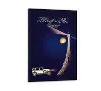 Quadri Su Tela Film Midnight in Paris Oscar Movierative Poster e stampe d'arte murale Arredamento moderno per la casa per la camera da letto della famiglia 50 * 70cm Senza Cornice