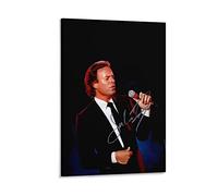 Quadri Su Tela Julio Iglesias Cantante spagnolo Firma moderna famiglia Camera da letto decor poster 30 * 50cm Senza Cornice