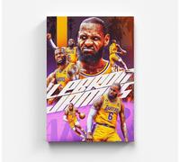 Quadri su tela Lebron James Basketball Lakers Pop Art quadri da parete stampa...