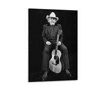Quadri Su Tela Merle Haggard The Great Musician Poster Canvas Wall Art Room Pictures for Bedroom Gifts Decor 60 * 90cm Senza Cornice