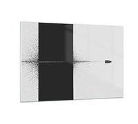 Quadri Moderni Soggiorno Bullet in bianco e nero moderno Quadro su Vetro 120x80cm Stampe da Parete in Vetro Camera da Letto 1 pezzo Wall Art Grandi XXL Decorazione Murale Immagini GAA120x80-4492