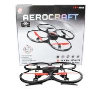 QUADRICOTTERO DRONE RADIOCOMANDATO AEROCRAFT 4CH 6 ASSI 2.4 Ghz VIDEOCAMERA 41CM