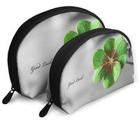 Quadrifoglio da donna che rappresenta la buona fortuna Astuccio cosmetico da viaggio Impermeabile 2PC Pochette per trucchi Borsa organizer per cosmetici e articoli da toeletta Borsa da toilette da v