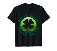 Quadrifoglio portafortuna nero e verde Maglietta