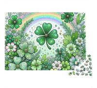 Quadrifoglio Puzzle per Adulti Puzzle 1000 Pezzi Arcobaleno Gioco di Puzzle 1000 Pezzi Relax Decorazione Casa Regalo 38x26cm/1000pcs