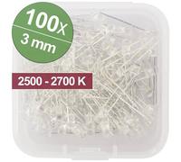 Quadrios 1802O023 Assortimento LED Bianco caldo 3 mm 20 mA 3.0 V