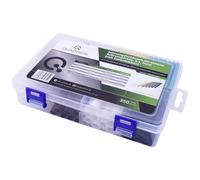 Quadrios 1807CA007 Kit guaine termoretraibili Nero, Rosso, Verde, Blu, Giallo,