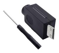 Quadrios 2001C218 Connettore HDMI Spina dritta Numero Poli (num): 20 Nero 1 pz