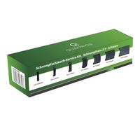 Quadrios 2004CA098 Kit guaine termoretraibili Nero Restringimento:2:1 7 Parti