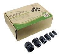 Quadrios 2009CA105 Assortimento di pressacavi PA66 Nero (RAL 9005) 1 KIT