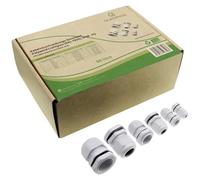 Quadrios 2009CA106 Assortimento di pressacavi impermeabile PA66 Grigio (RAL 70