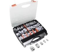 Quadrios 2009CA109 Assortimento di pressacavi impermeabile PA66 Grigio (RAL 70