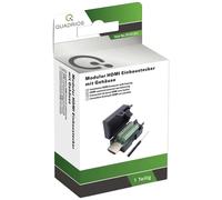 Quadrios 2010C262 Connettore HDMI Spina dritta Numero Poli (num): 20 Nero 1 KIT