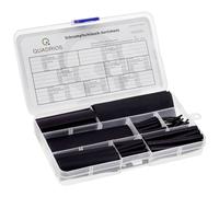 Quadrios 201711CA002 Kit guaine termoretraibili Nero Restringimento:3:1 1 KIT