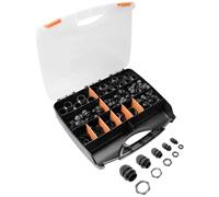 Quadrios 2102CA110 Assortimento di pressacavi PA66 Nero (RAL 9005) 1 KIT
