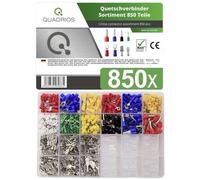 QUADRIOS 22C423 ASSORTIMENTO DI CAPICORDA A COMPRESSIONE 0.5 MM 6 ROSSO BLU