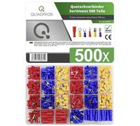 Quadrios 22C424 Assortimento di capicorda a compressione 0.5 mm² 2.5 mm² Rosso