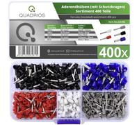 Quadrios 22C482 Assortimento Capicorda 0.5 mm², 0.75 mm², 1 mm², 2.5 mm² Parzi