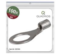 Quadrios 23C504 Capocorda ad anello Sezione Max=2.5 mm² Ø foro=8.5 mm Non isol