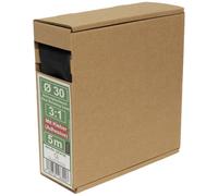 Quadrios 23CA183 Termoretraibile con colla Nero 30 mm Restringimento:3:1 5 m