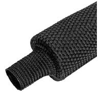 Quadrios 25CA546 Tubo termoretraibile in tessuto Nero 90 mm 45 mm Restringimen