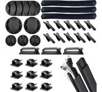 Quadrios 25CA578 Kit fermacavi in scatola Nero 34 Parti