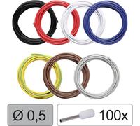 Quadrios 25CW113 Filo singolo LiFY 0.5 mm² Nero, Rosso, Bianco, Blu,