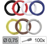 Quadrios 25CW114 Filo singolo LiFY 0.75 mm² Nero, Rosso, Bianco, Blu, Giallo-V
