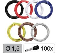 Quadrios 25CW116 Filo singolo LiFY 1.5 mm² Nero, Rosso, Bianco, Blu, Giallo-Ve