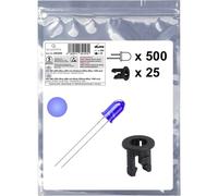 Quadrios 25O202 Assortimento LED Blu Rotondo 5 mm 1300 mcd 20 mA 3.0 V