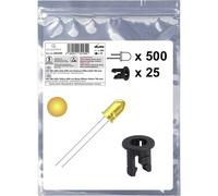 Quadrios 25O205 Assortimento LED Giallo Rotondo 5 mm 700 mcd 20 mA 2.0 V