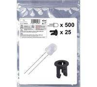 Quadrios 25O213 Assortimento LED Bianco Rotondo 5 mm 2500 mcd 20 mA 3.0 V