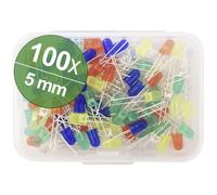 Quadrios Assortimento LED Colorato 5 mm 20 mA, 30 mA 2 V, 3 V