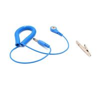 Quadrios Cavo di messa a terra ESD, 1,80 m, bottone a pressione, 4 mm, spina, morsetto a coccodrillo