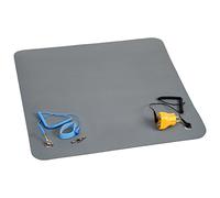 QUADRIOS GmbH - Set completo di protezione ESD Basic Plus' professionale per posto di lavoro, antistatico, 55 x 55 cm, cavo a spirale, cavo di messa a terra, spina di terra, norma EN 61340-5-1,