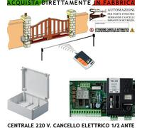 Quadro 220 V Automatismo Cancello 1/2 Ante Misure Funzioni Corsa Diversa Radioc