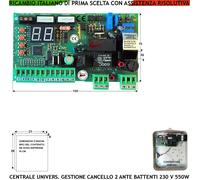 Quadro 230V Cancello Automatico 1/2 Ante Misure Corse Diverse Programma Funzioni