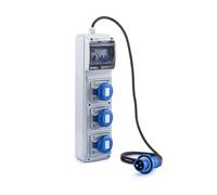QUADRO ELETTRICO DA CANTIERE MONOFASE 3 PRESE 2POLI+TERRA 16A IP65 ROSI2260