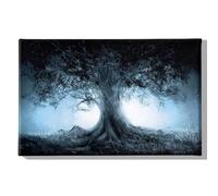 Quadro Albero, Blu, Bianco, L70xP3xA45 cm